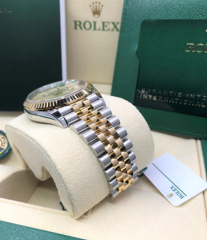 【1:1 Super Clone】  Datejust 36mm 126233 Golden Palm Motif Dial Jubilee Bracelet Watch