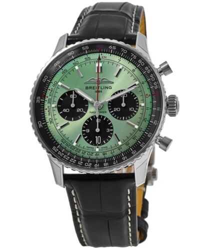 【1:1 Super Clone】Breitling AB0138241L1P1 Navitimer B01 Green Dial