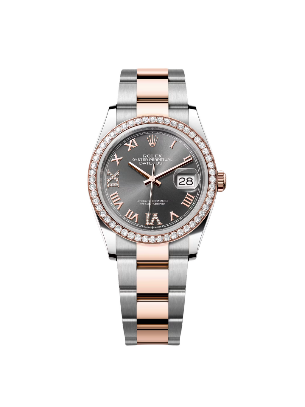 【1:1 Super Clone】  Datejust 36mm 126281 Slate Dial Oyster Bracelet