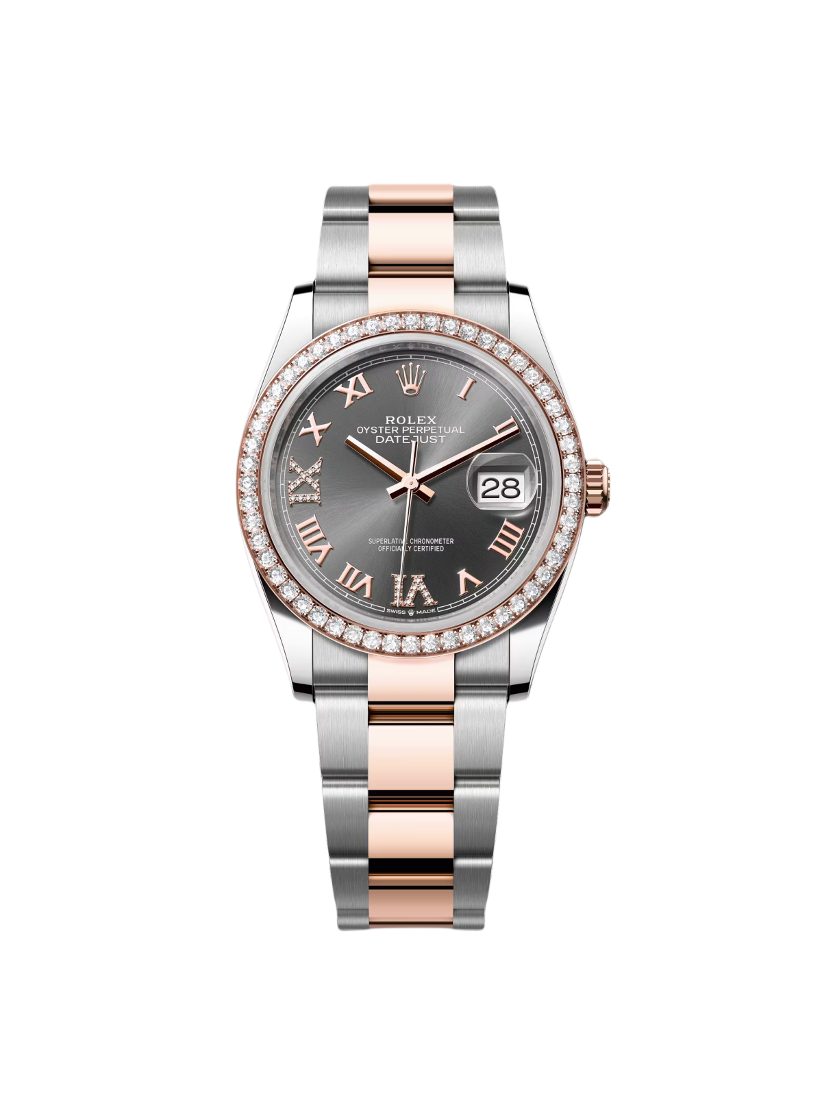 【1:1 Super Clone】  Datejust 36mm 126281 Slate Dial Oyster Bracelet