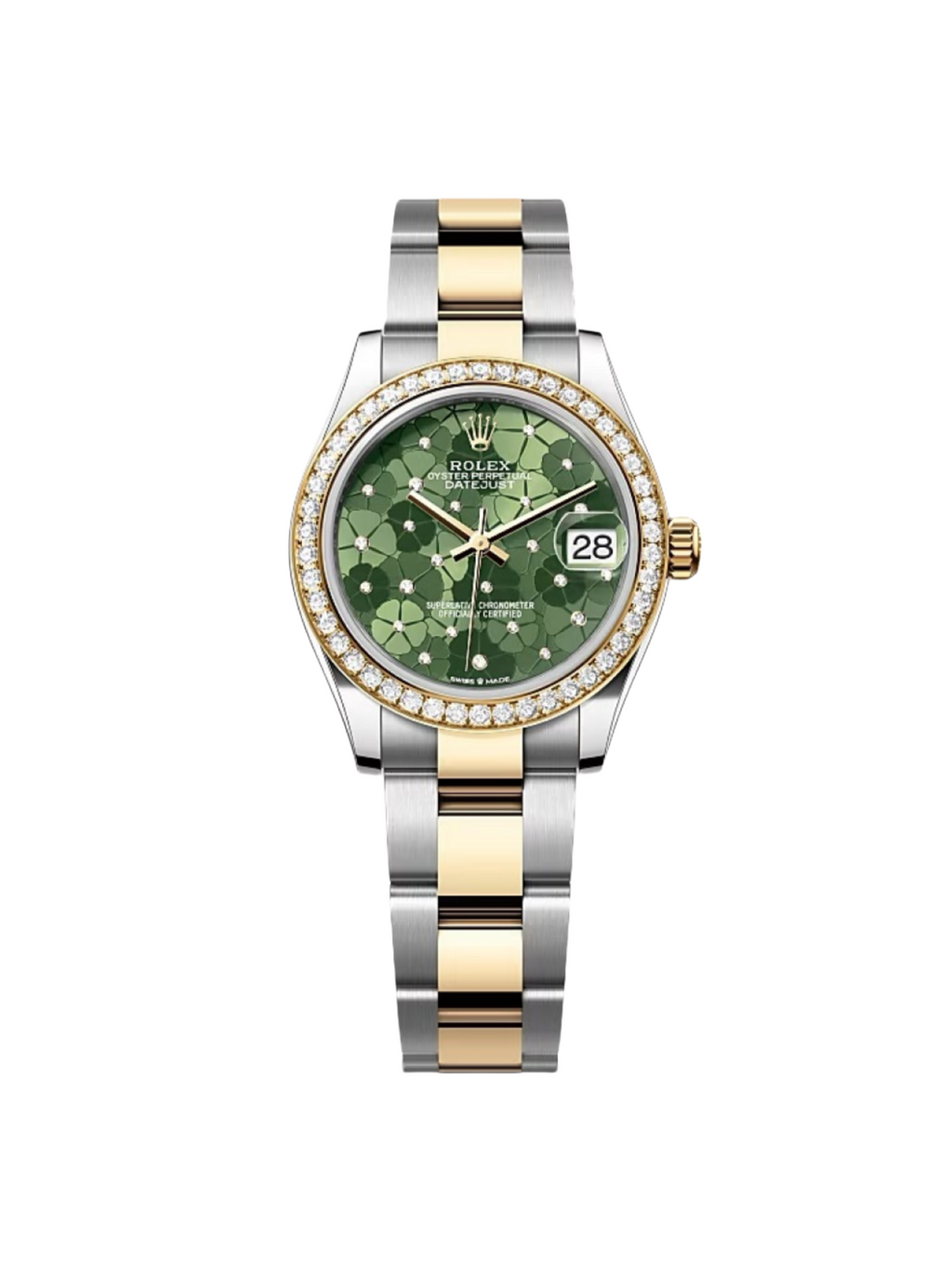 【1:1 Super Clone】 Datejust m278383-0031/0032 31mm Green Floral Dial Oyster Bracelet