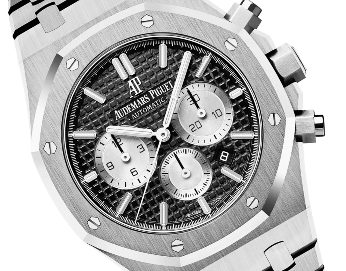 【1:1 Super Clone】A&P ROYAL OAK PANDA Black Dial CHRONOGRAPH 41mm