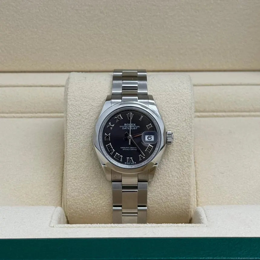 【1:1 Super Clone】 Lady-Datejust 28mm  m279160 Oyster Perpetual Dark Grey Dial Oyster Bracelet