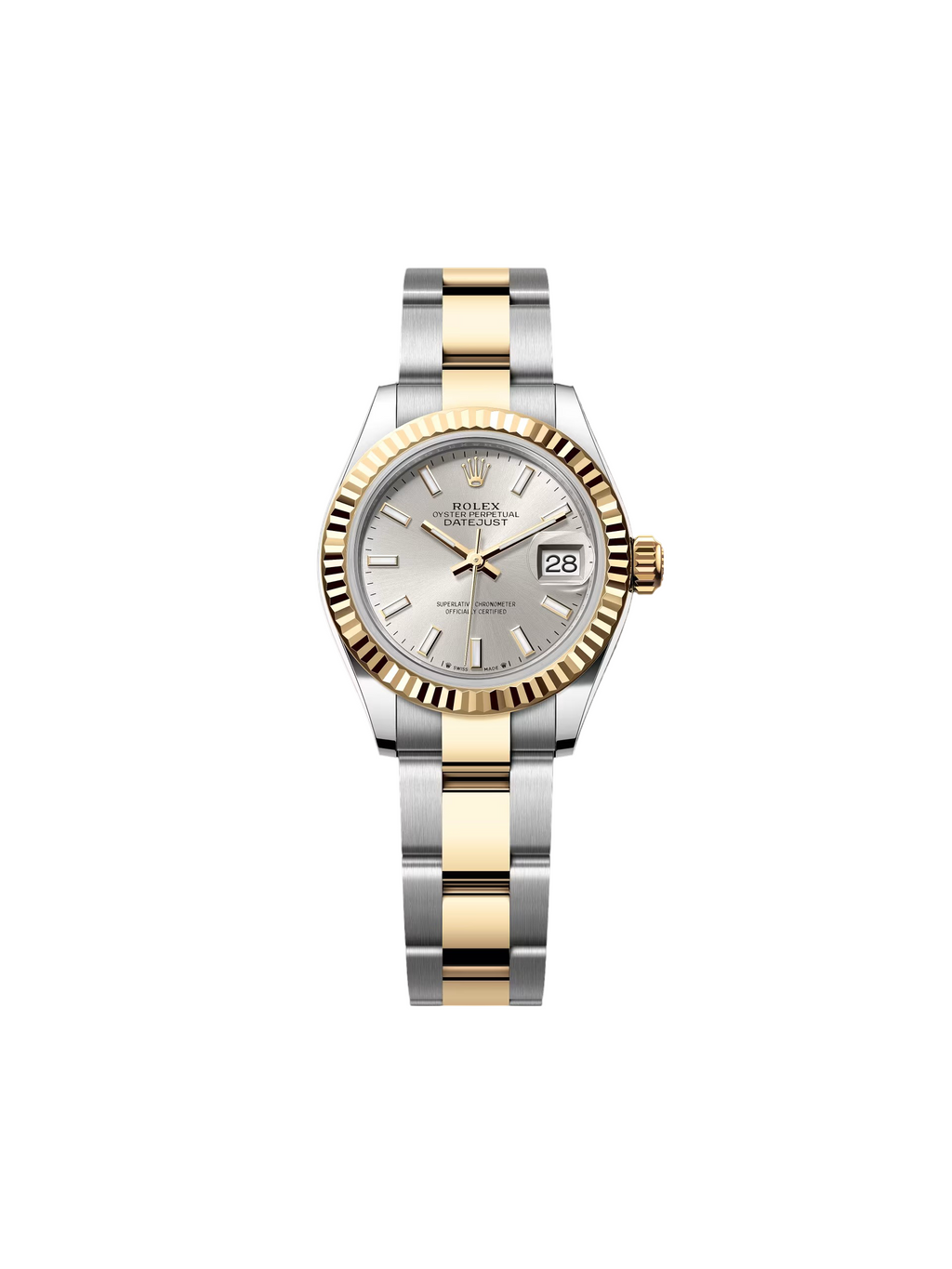 【1:1 Super Clone】 Lady-Datejust 28mm 279173 Silver Index Dial Oyster Bracelet