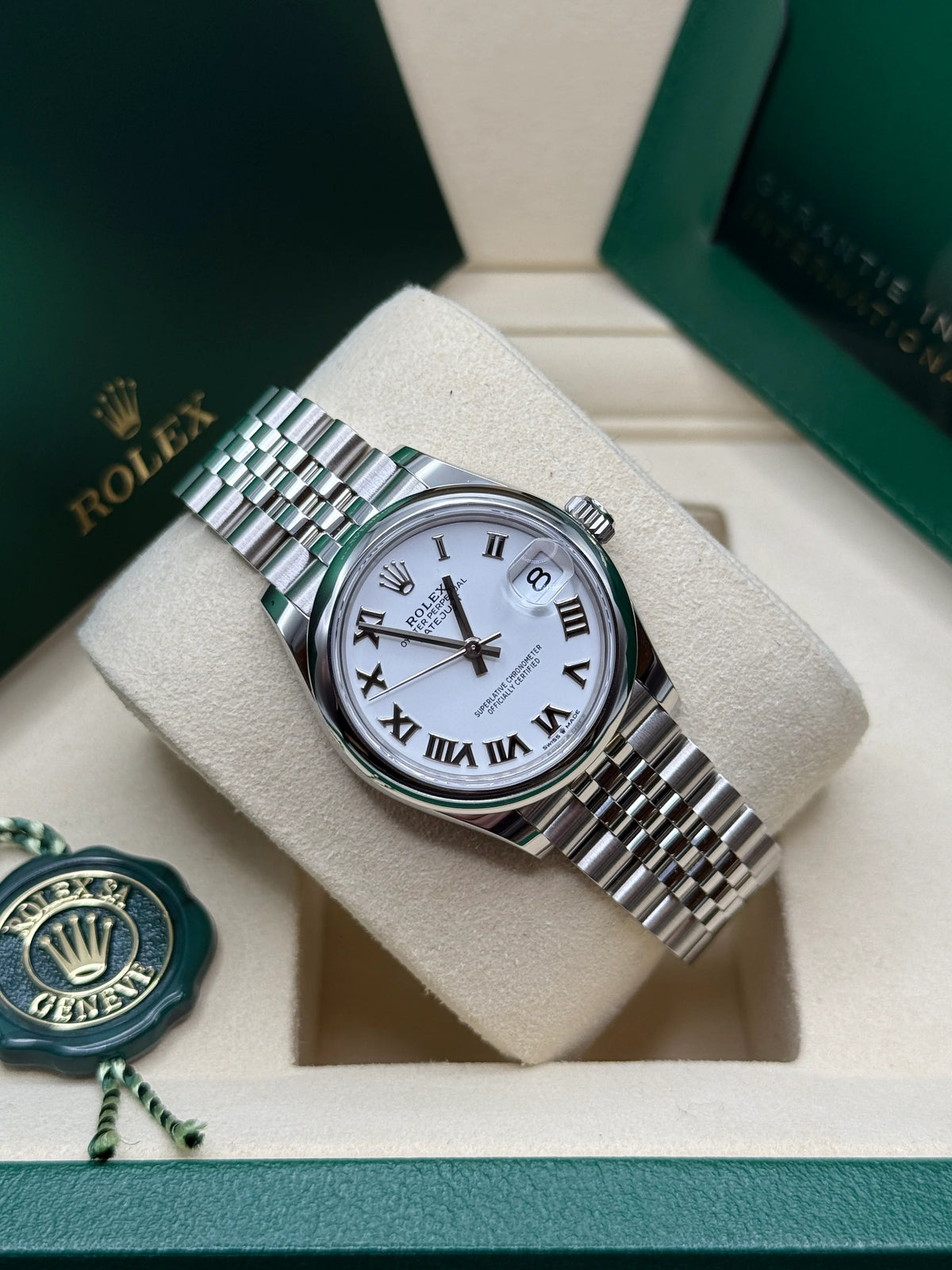 【1:1 Super Clone】 Datejust m278240-0003/0004 31mm White Roman Domed Bezel Oyster Oystersteel