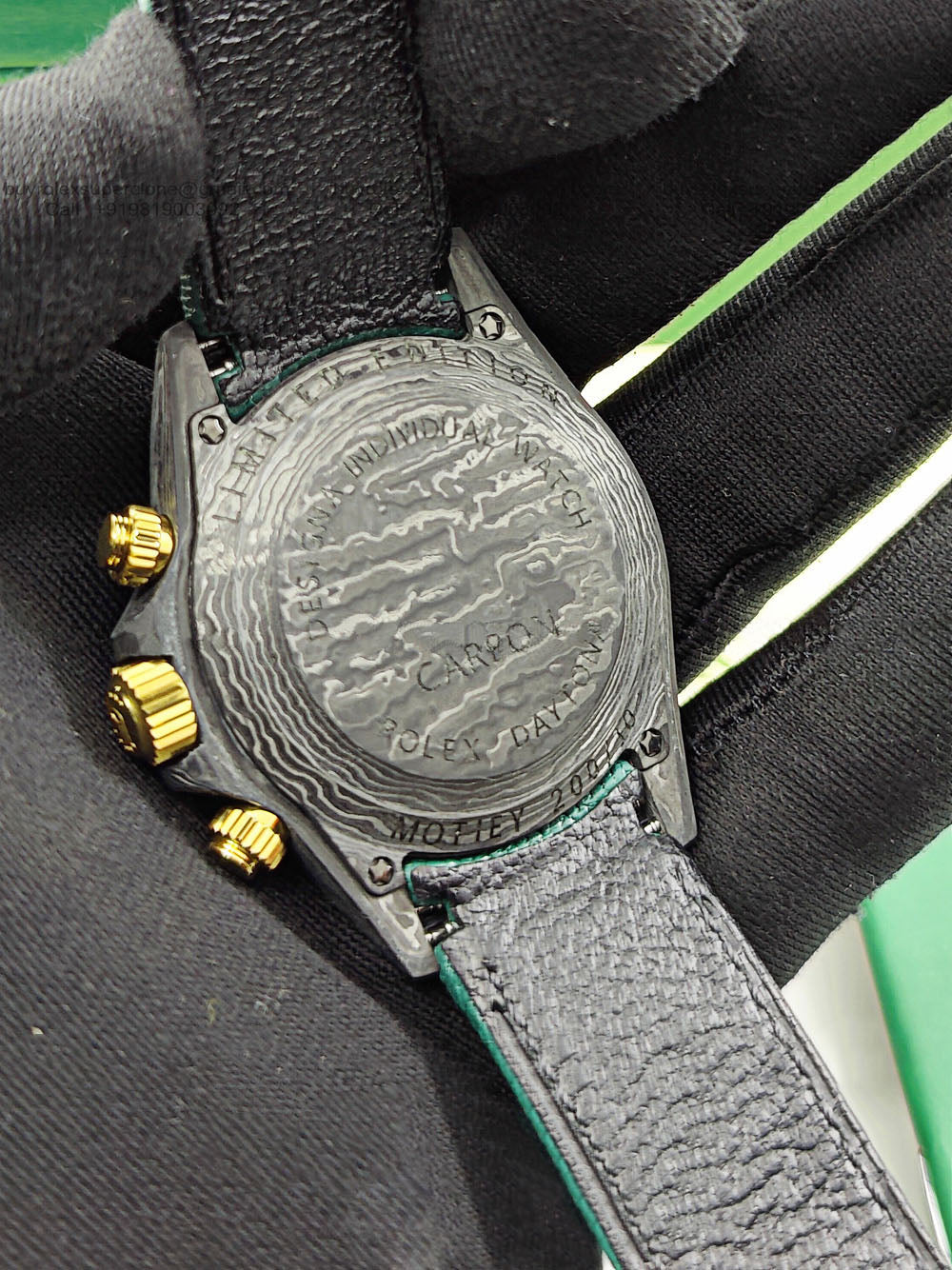 【1:1 Super Clone】Rolex Cosmograph Daytona DIW Carbon Emerald Green Super Clone Swiss Replica Watch | Custom Made Limited Edition |