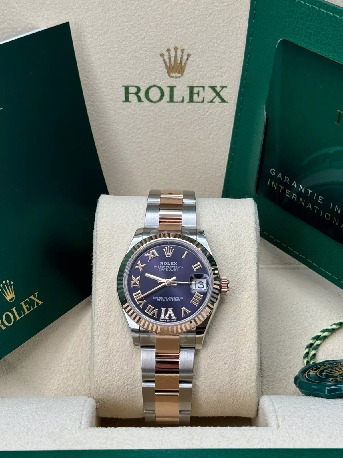 【1:1 Super Clone】 Datejust m278271-0019/0020 Aubergine 31mm Dial Oyster Bracelet Watch
