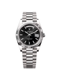 【1:1 Super Clone】  Day-Date "President" 40mm White Gold Black Index Dial - 228239