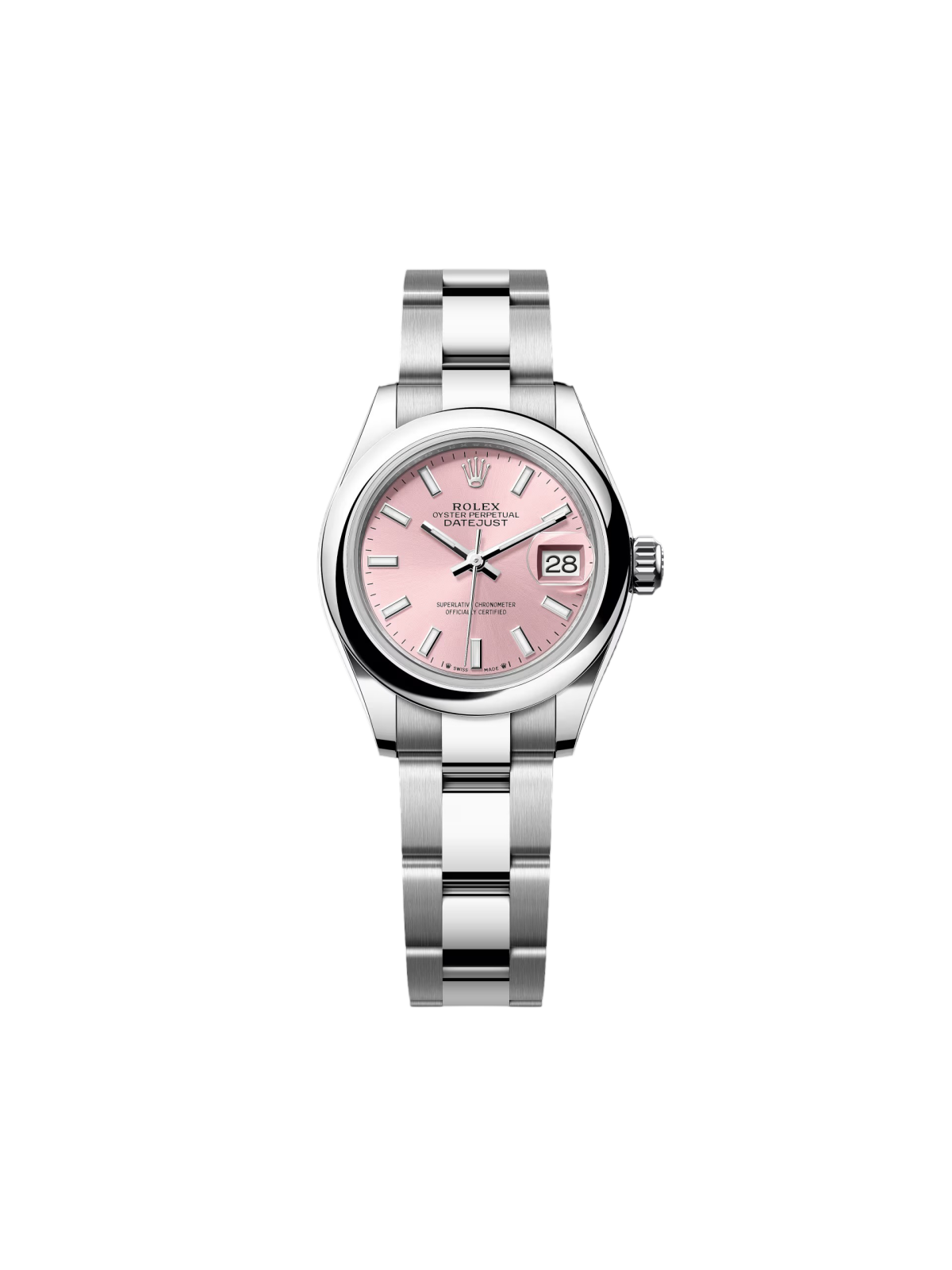 【1:1 Super Clone】 Lady-Datejust 28mm  279160 Oyster Perpetual Pink Dial Oyster Bracelet