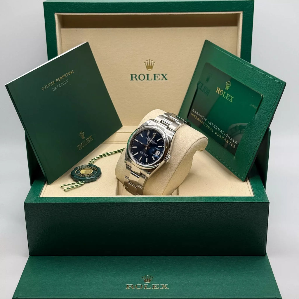 【1:1 Super Clone】  Datejust 36mm 126200 Stainless Steel Blue Dial Oyster Watch