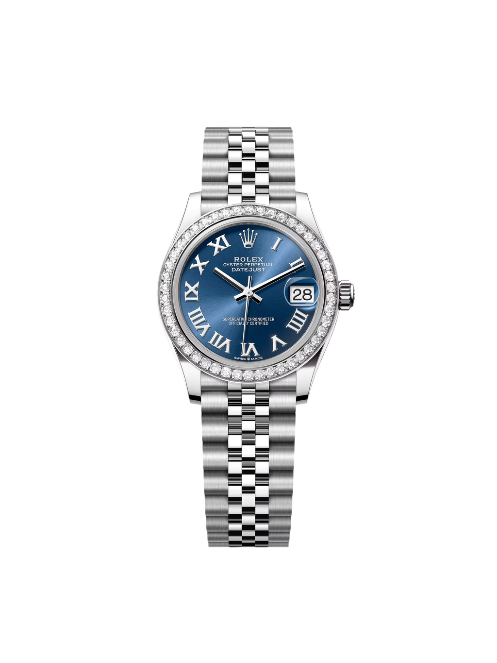 【1:1 Super Clone】 Datejust m278384RBR-0037/0038 Bright Blue 31mm Dial Oyster Watch